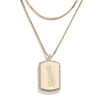 WEAR by Erin Andrews x Baublebar Washington Nationals Dog Tag Necklace