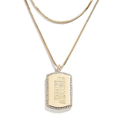 WEAR by Erin Andrews x Baublebar Houston Astros Dog Tag Necklace
