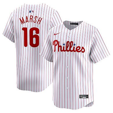 Men's Nike Brandon Marsh White Philadelphia Phillies Home Limited Player Jersey