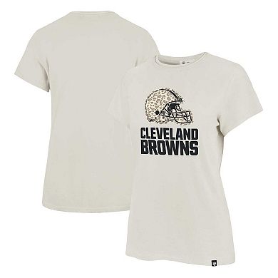Women's '47 Cream Cleveland Browns Panthera Frankie T-Shirt
