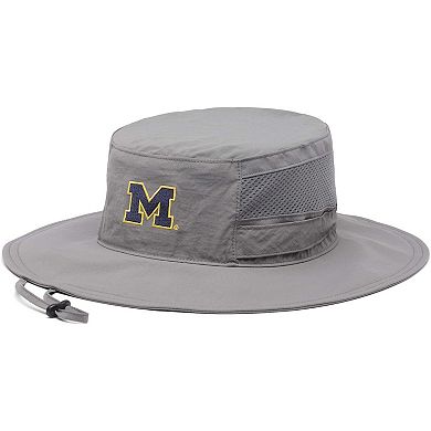 Unisex Columbia Gray Michigan Wolverines Bora Bora Booney II Omni-Shade Hat