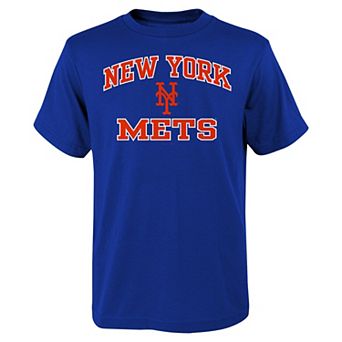 Youth Royal New York Mets Heart & Soul T-Shirt