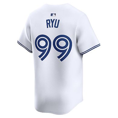 Men's Nike Hyun Jin Ryu White Toronto Blue Jays Home Limited Player Jersey