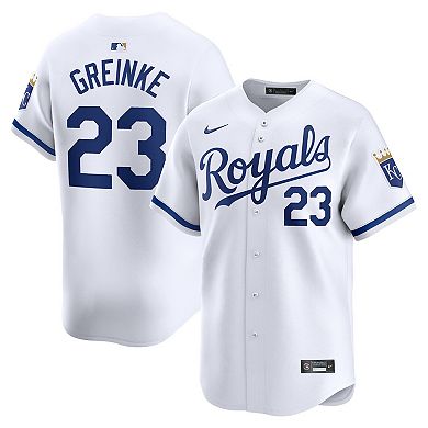 Men's Nike Zack Greinke White Kansas City Royals Home Limited Player Jersey