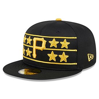 Men's New Era Black Pittsburgh Pirates 2025 Batting Practice 59FIFTY Fitted Hat