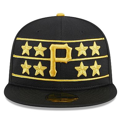Men's New Era Black Pittsburgh Pirates 2025 Batting Practice 59FIFTY Fitted Hat