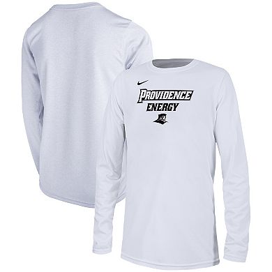 Youth Nike  White Providence Friars 2024 On-Court Bench Energy T-Shirt