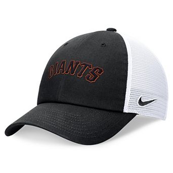 Men's Nike Black San Francisco Giants Evergreen Wordmark Trucker Adjustable Hat