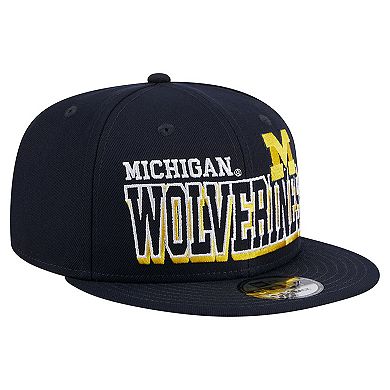 Men's New Era Navy Michigan Wolverines Game Day 9FIFTY Snapback Hat