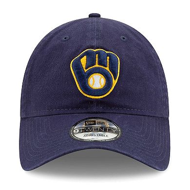 Men's New Era Navy Milwaukee Brewers Replica Core Classic 9TWENTY ...