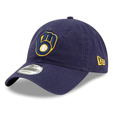 Men's New Era Navy Milwaukee Brewers Replica Core Classic 9TWENTY ...