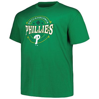 Men s Kelly Green Philadelphia Phillies Big Tall Celtic T Shirt