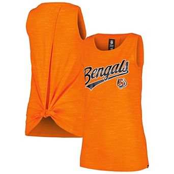 Women's New Era Orange Cincinnati Bengals Space Dye Active Tank Top