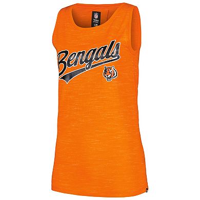 Women's New Era Orange Cincinnati Bengals Space Dye Active Tank Top