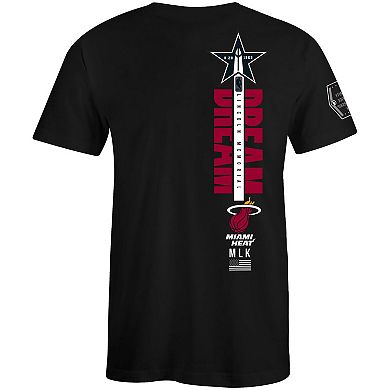 Unisex FISLL x Black History Collection Black Miami Heat T-Shirt