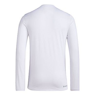 Unisex adidas White Washington Huskies 2024 On-Court Bench Our Moment Long Sleeve T-Shirt