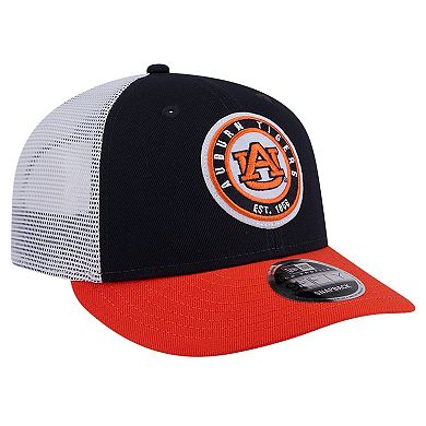 Men's New Era Navy Auburn Tigers Throwback Circle Patch 9FIFTY Trucker Snapback Hat