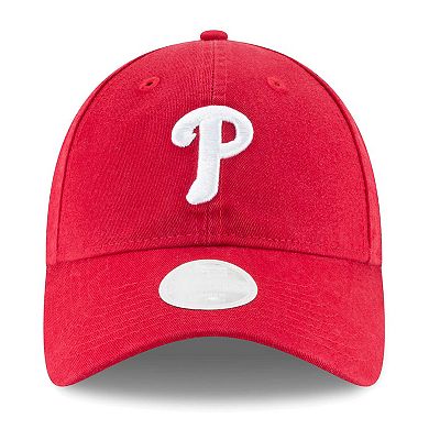 Women's New Era Red Philadelphia Phillies Team Logo Core Classic 9TWENTY Adjustable Hat