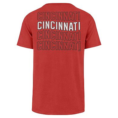 Men's '47 Red Cincinnati Reds Hang Back Franklin T-Shirt