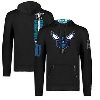 Unisex FISLL x Black History Collection Black Charlotte Hornets Pullover Hoodie