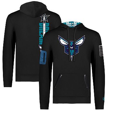 Unisex FISLL x Black History Collection Black Charlotte Hornets Pullover Hoodie