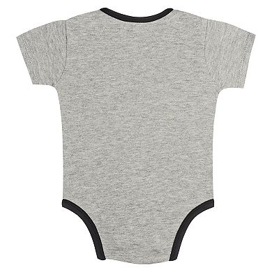 Newborn & Infant Gray/White Pittsburgh Pirates Two-Pack Play Ball Bodysuit Set