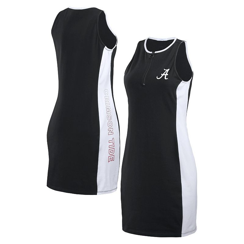 Women's WEAR by Erin Andrews Black Alabama Crimson Tide Bodyframing Tank Top Dress,