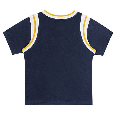 Toddler Fanatics Branded Navy/Gray Milwaukee Brewers Bases Loaded T-Shirt & Shorts Set