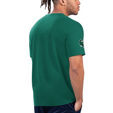 Men's Starter Green/White New York Jets Finish Line Extreme Graphic T-Shirt