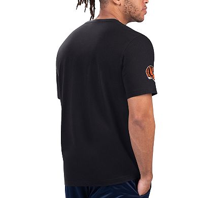 Men's Starter Black/Orange Cincinnati Bengals Finish Line Extreme Graphic T-Shirt