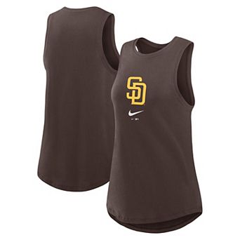 Women's Nike Brown San Diego Padres Legacy Icon High Neck Fashion Tank Top