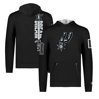 Unisex FISLL x Black History Collection Black San Antonio Spurs Pullover Hoodie