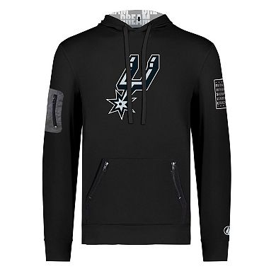 Unisex FISLL x Black History Collection Black San Antonio Spurs Pullover Hoodie