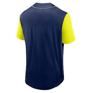 Men's Fanatics Branded Navy Nashville SC Balance Fashion Baseball Jersey