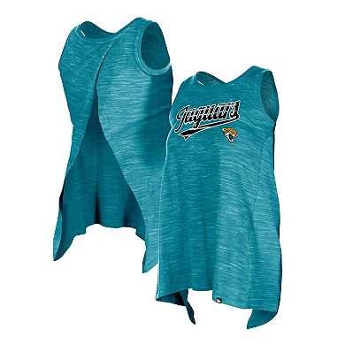 Women's New Era Teal Jacksonville Jaguars Space Dye Active Tank Top