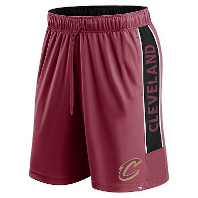 Men's Fanatics Branded Wine Cleveland Cavaliers Game Winner Defender Shorts