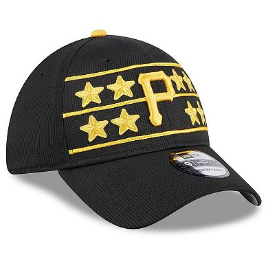 Men's New Era Black Pittsburgh Pirates 2024 Batting Practice 39THIRTY Flex Hat