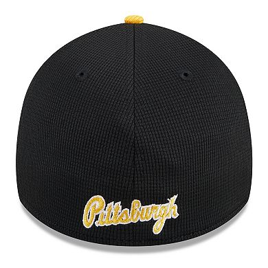 Men's New Era Black Pittsburgh Pirates 2024 Batting Practice 39THIRTY Flex Hat