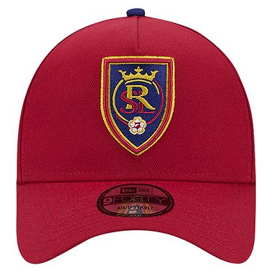 Men's New Era Red Real Salt Lake 2024 Kick Off Collection 9FORTY A-Frame Adjustable Hat