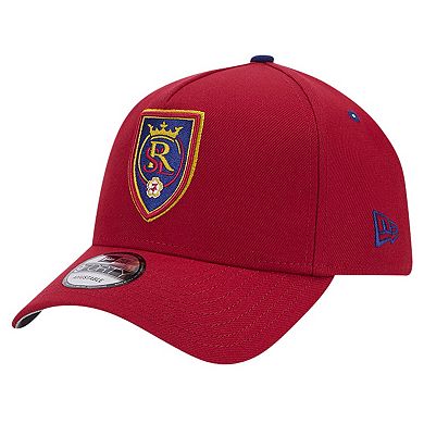 Men's New Era Red Real Salt Lake 2024 Kick Off Collection 9FORTY A-Frame Adjustable Hat