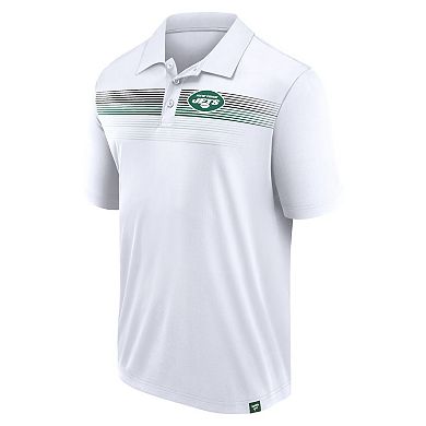 Men's Fanatics White New York Jets Victory For Us Interlock Polo