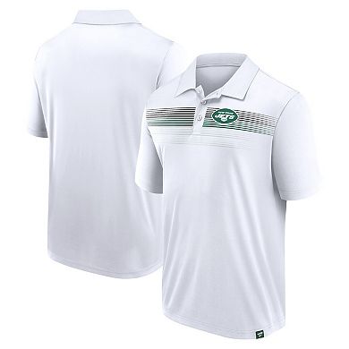 Men's Fanatics White New York Jets Victory For Us Interlock Polo