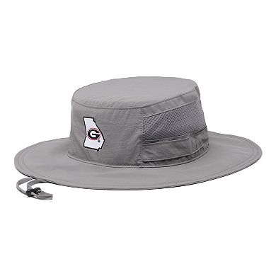 Unisex Columbia Gray Georgia Bulldogs Bora Bora Booney II Omni-Shade Hat