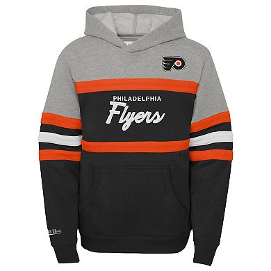 Youth Mitchell & Ness Black Philadelphia Flyers Head Coach Pullover Hoodie