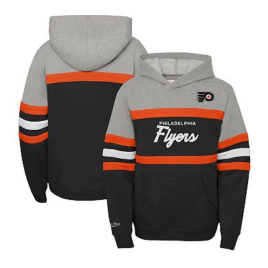 Youth Mitchell & Ness Black Philadelphia Flyers Head Coach Pullover Hoodie
