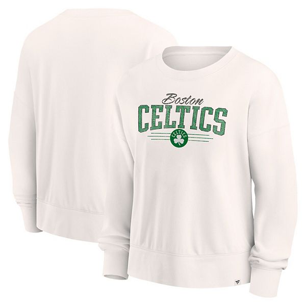 Women's Fanatics Branded Cream Boston Celtics Close the Game Pullover ...