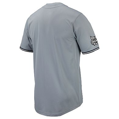 Men's Nike Gray Arizona Wildcats Replica Full-Button Baseball Jersey