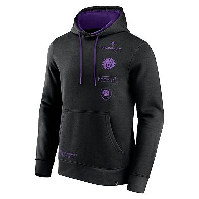 Men's Fanatics Black Orlando City SC Halftime Pullover Hoodie