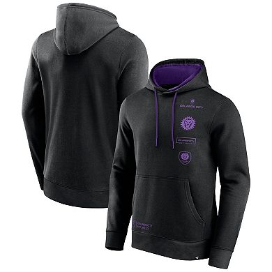 Men's Fanatics Black Orlando City SC Halftime Pullover Hoodie
