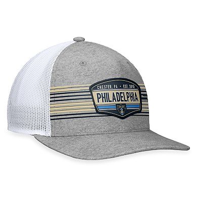 Men's Fanatics Branded Steel Philadelphia Union Stroke Trucker Snapback Hat